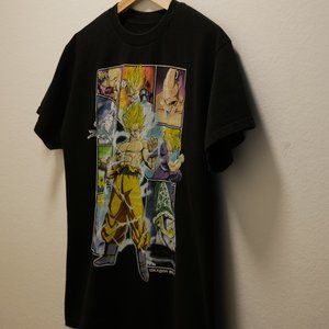 DRAGON BALL Z SUPER SAIYAN GOKU ANIME BlACK MEDIUM T-SHIRT 100% COTTON